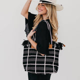 Fae Fringe Tote Bag | Black