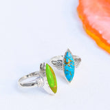 Blue Copper Turquoise Ring | 925 Sterling Silver | Artisan Boho | Handcrafted