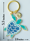 Sea Turtle Enamel Keychain & Bag Charm