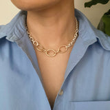 Ashton Chain Duo Two Tone Necklace