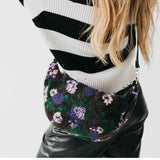Shirley Sherpa Floral Print Crossbody Bag