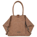 Montana West Tooled Tote Brown