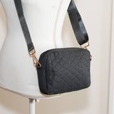 Sophie Quilted Crossbody Gray