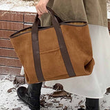 Slouchy Tote Bag – Large Capacity Everyday Carry Brown