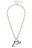 Celine Golf Charm Link Necklace – Gold Plated