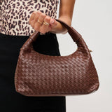 Ripley Woven Crossbody Chocolate Brown