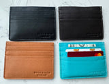Brown Leather Boot Stitch Card Holder
