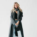 Nixie Nubuck Vegan Leather Small Crossbody Tote Black