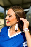 Pitch Please Baseball Teardrop Earrings