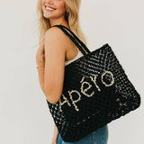 Sandbar Carryall Summer Tote – Black (Apéro)