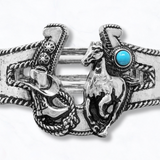 Vintage Look Western Horseshoe Stretch Bracelet