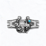 Vintage Look Western Horseshoe Stretch Bracelet