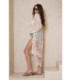 High-Low Crochet Cover-Up – Ivory