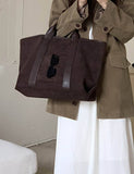 Slouchy Tote Bag – Large Capacity Everyday Carry Coffee Brown