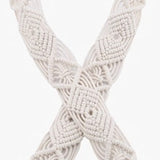 Natural Woven Macrame Crossbody Purse Strap