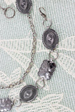 Geometric Western Chain Belt - Silver Cowgirl Chic Statement Accessory