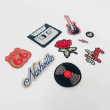 Rock On Iron-On Patch Bundle | 9 Piece Rock & Roll Theme