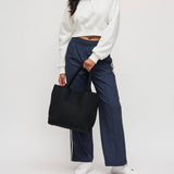 Sky's The Limit Medium Woven Neoprene Tote Black