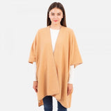 Camel Solid colored Teddy Bear sherpa kimono