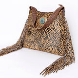 American Darling Hair-On Cowhide Fringe Shoulder Bag | Full Grain Leather Western Bag