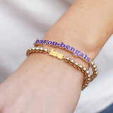 LSU Tigers Bayou Bengals Beaded Stretch Bracelet Set of 2