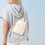 Vintage Look Americana Patriotic Hooded Top Red White Blue