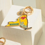 New York State Keychain | NY Shaped Key Ring