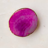 Golden Edge Natural Stone Phone Grip Amazonite