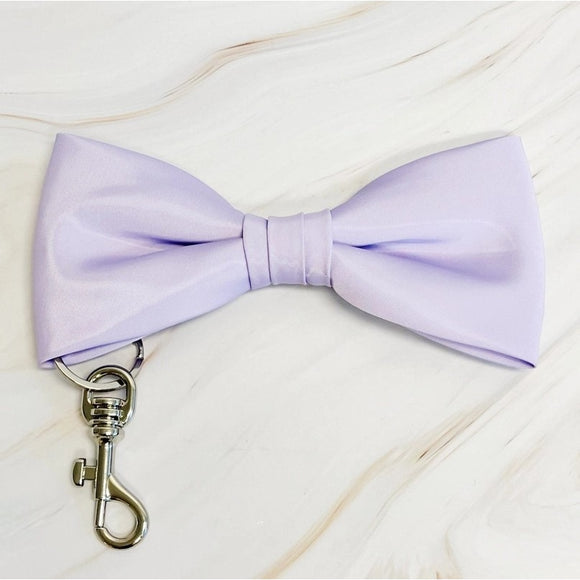 Perfect Shape Bow Key Chain Bag Charm Lavender