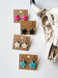 Western Star Stud Earrings Turquoise
