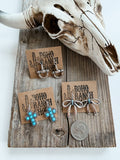 Western Dainty Dangle Earrings Horse Bit