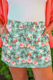 Palm Beach Flamingo Skort – Green