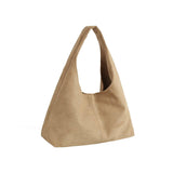 Vegan Suede Soft Hobo Bag Mocha