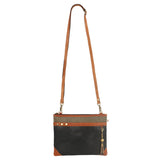 Brook Leather Crossbody Black Brown