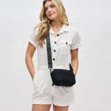 Inspiration Woven Neoprene Crossbody Bag | Black