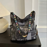 Colorful Printed Lightweight Adjustable Crossbody Backpack