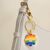 Rainbow Flower Keychain & Bag Charm