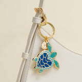 Sea Turtle Enamel Keychain & Bag Charm