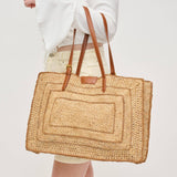 Demi Woven Travel Tote | Natural