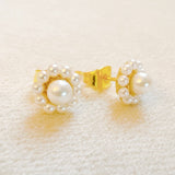 Mini Beauty Flower Stud Earrings | Set of 2 | 18k Gold Plated