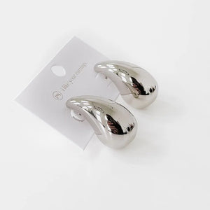 Not-So-Secret Admirer Teardrop Earrings Waterproof Silver