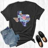 All About Texas Graphic Tee – Charcoal
