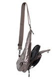 Bronze Metallic Crossbody Sling Bag