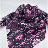 Purple Aztec Tribal Western Southwestern Wild Rag Scarf Accent