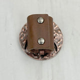 Western Copper Round Longhorn Wild Rag Scarf Slide