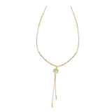 Memento Turquoise Stone Long Necklace