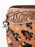 American Darling Becca Croco Leather Crossbody Bag – Hand-Tooled Western