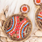 Josephine Coral Bead Earrings