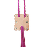 LC-ADJW101 Braided Genuine Leather Jewelry Necklace: ADJW101E