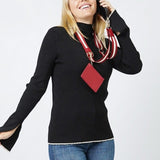 Clip N' Carry Crossbody Phone Strap Carrier Pouch Wallet Preppy Red White Stripe